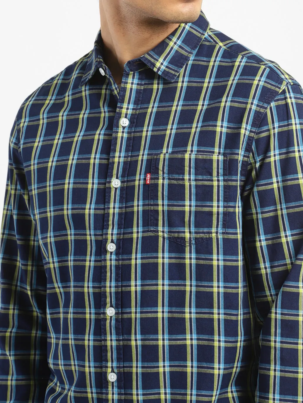 Men's Checked Slim Fit Shirt