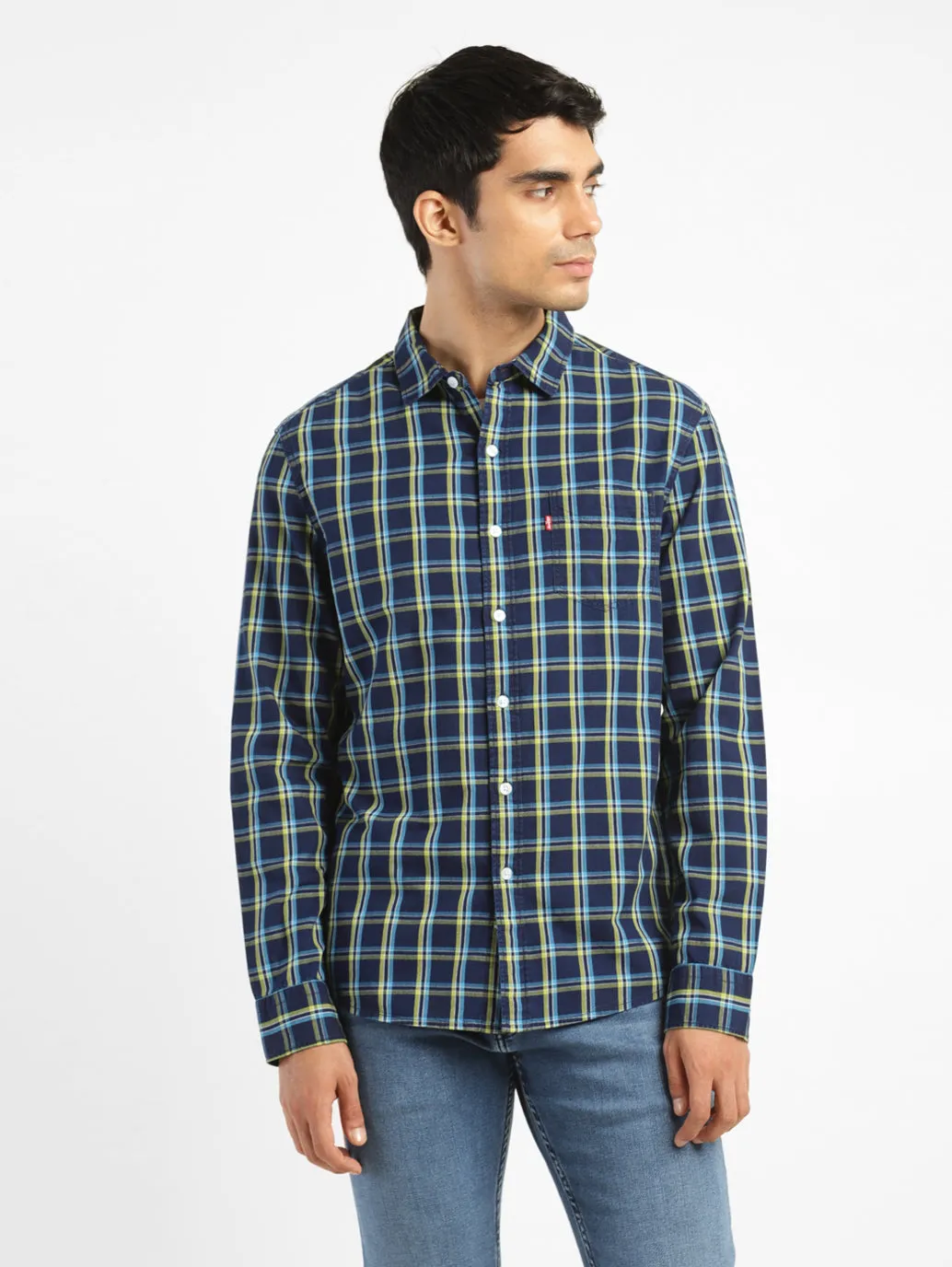 Men's Checked Slim Fit Shirt