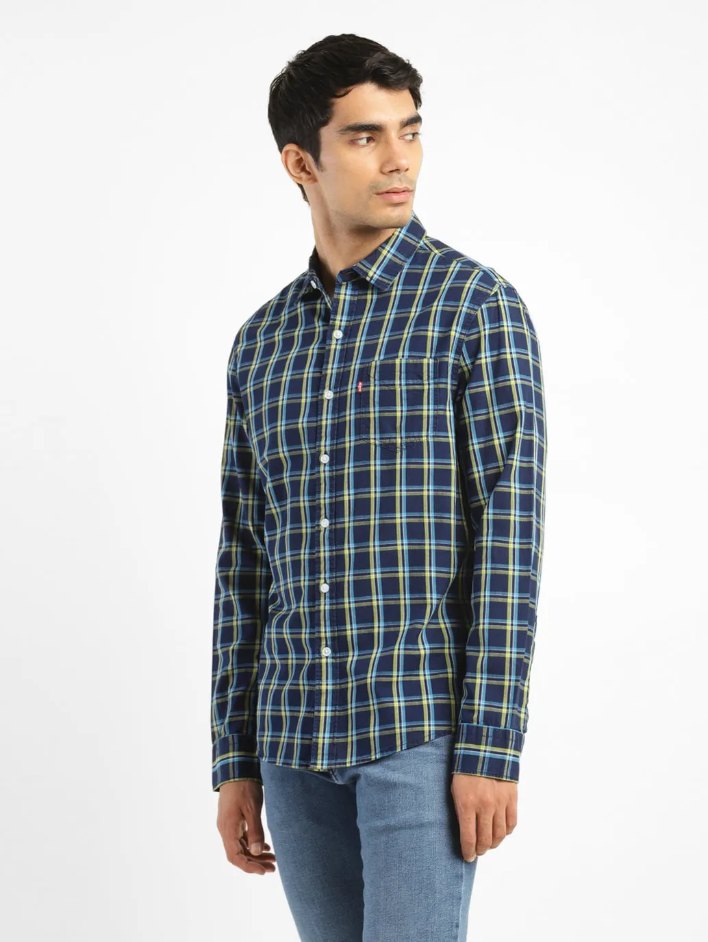 Men's Checked Slim Fit Shirt
