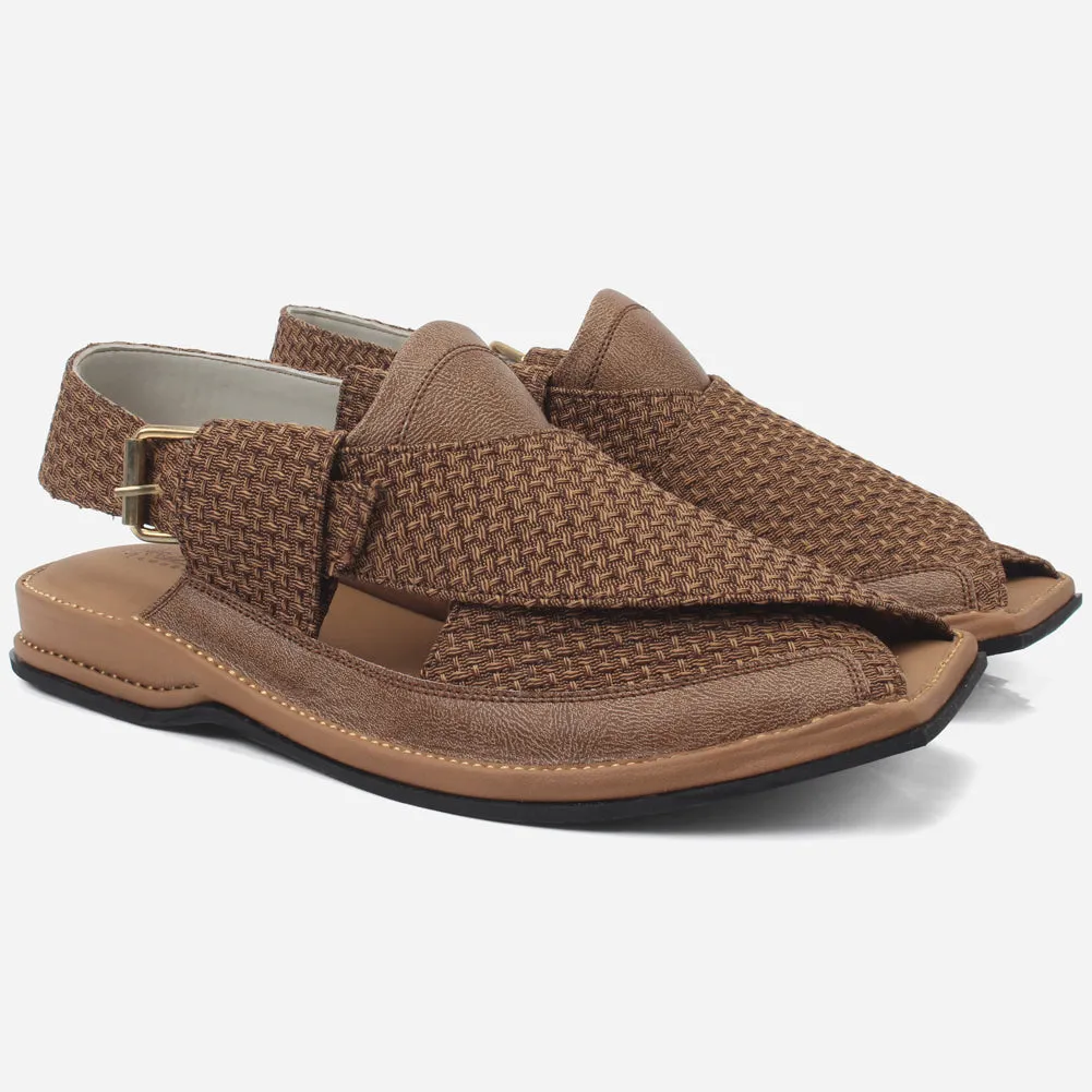 Mens "ASHY" Leather Peshawari Sandals