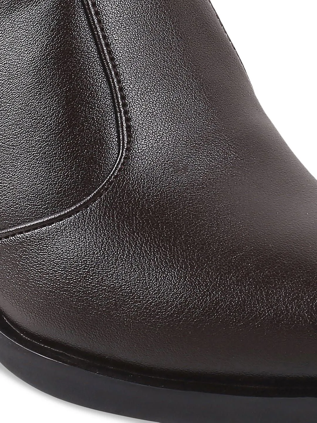 Metro Brown Suede Kitten Heeled Boots