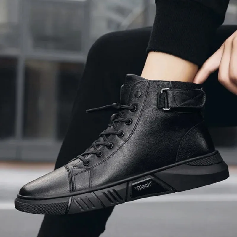MidnightWalk™ Warm Leather Boots