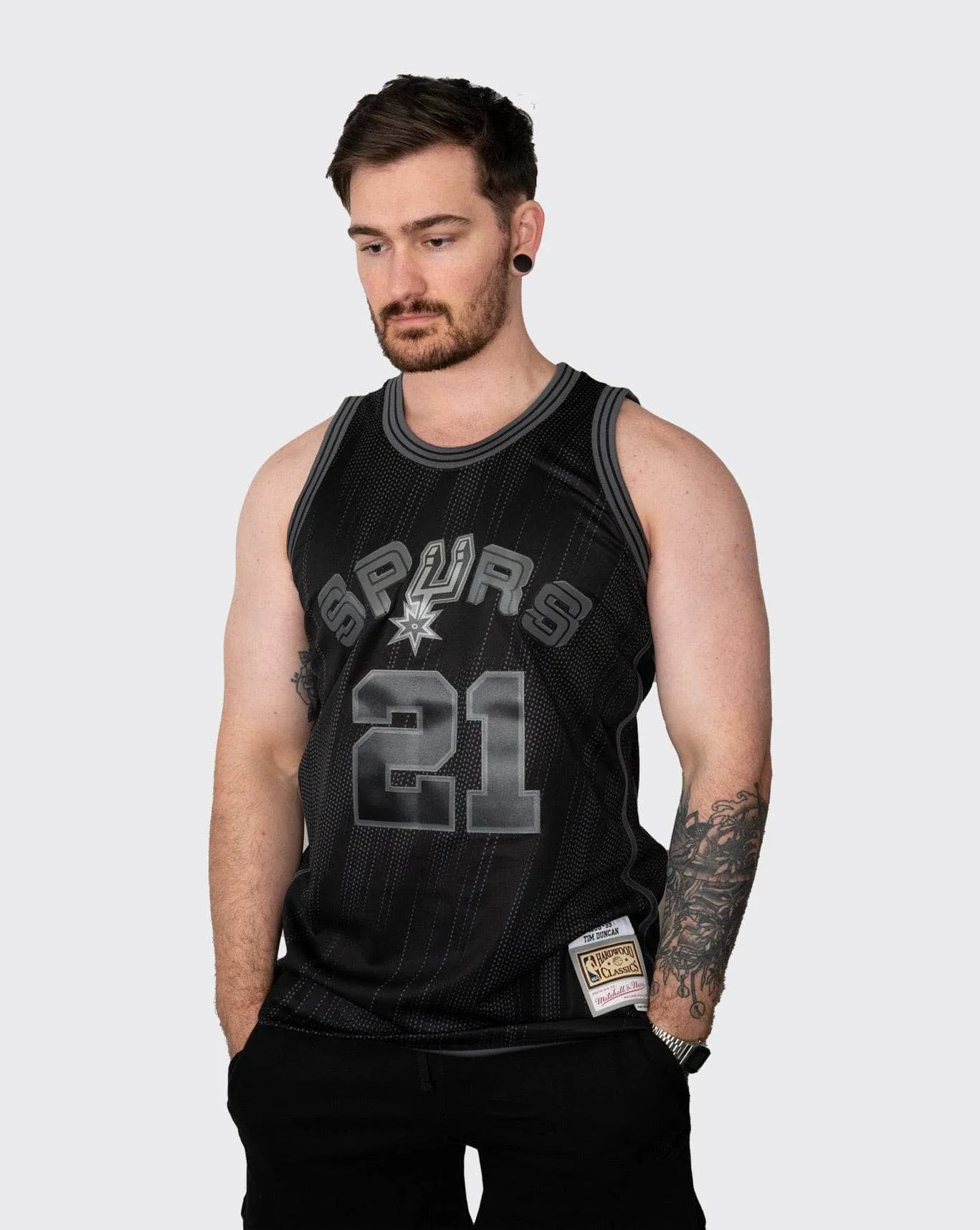 mitchell and ness spurs duncan 98-99 jersey