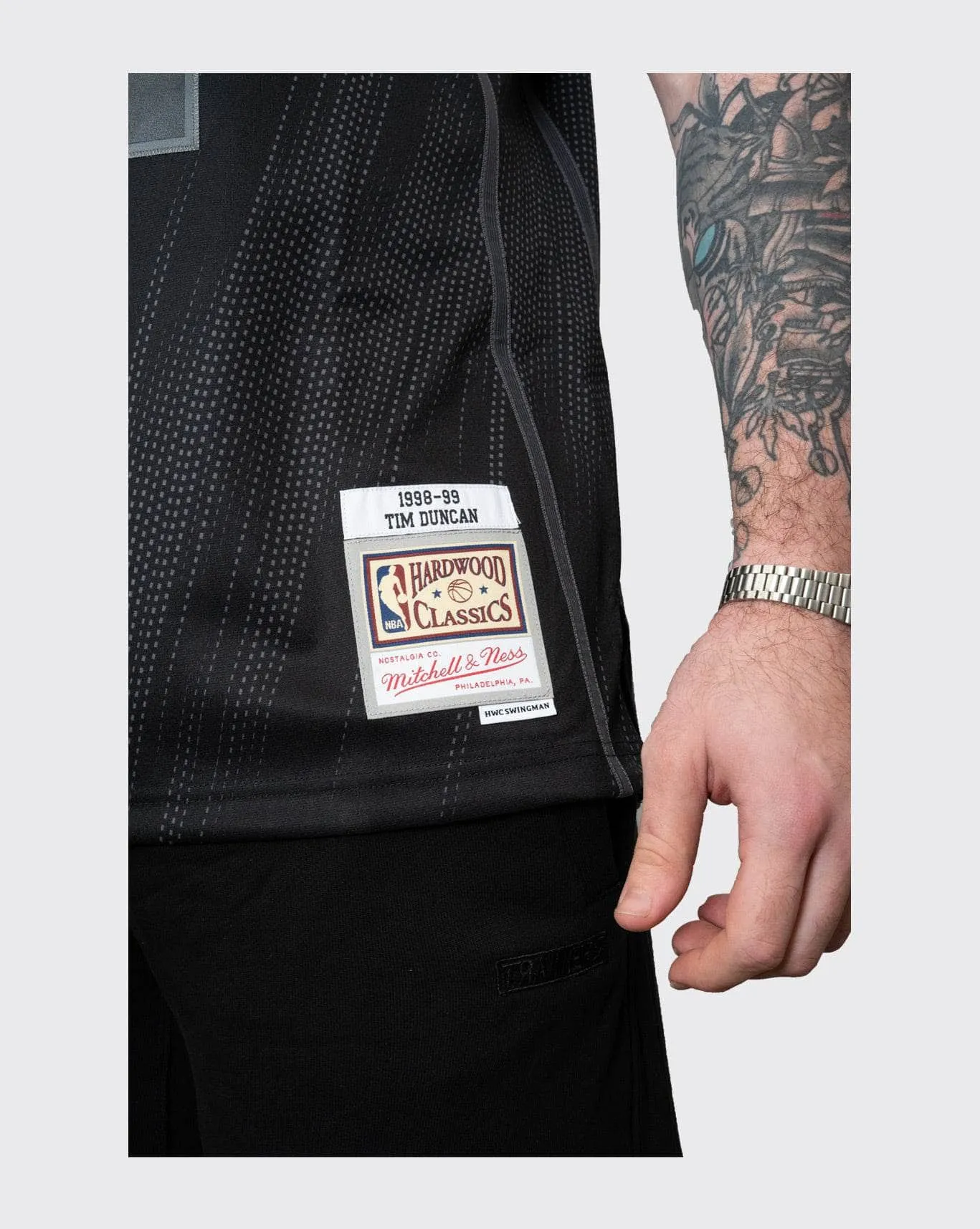 mitchell and ness spurs duncan 98-99 jersey