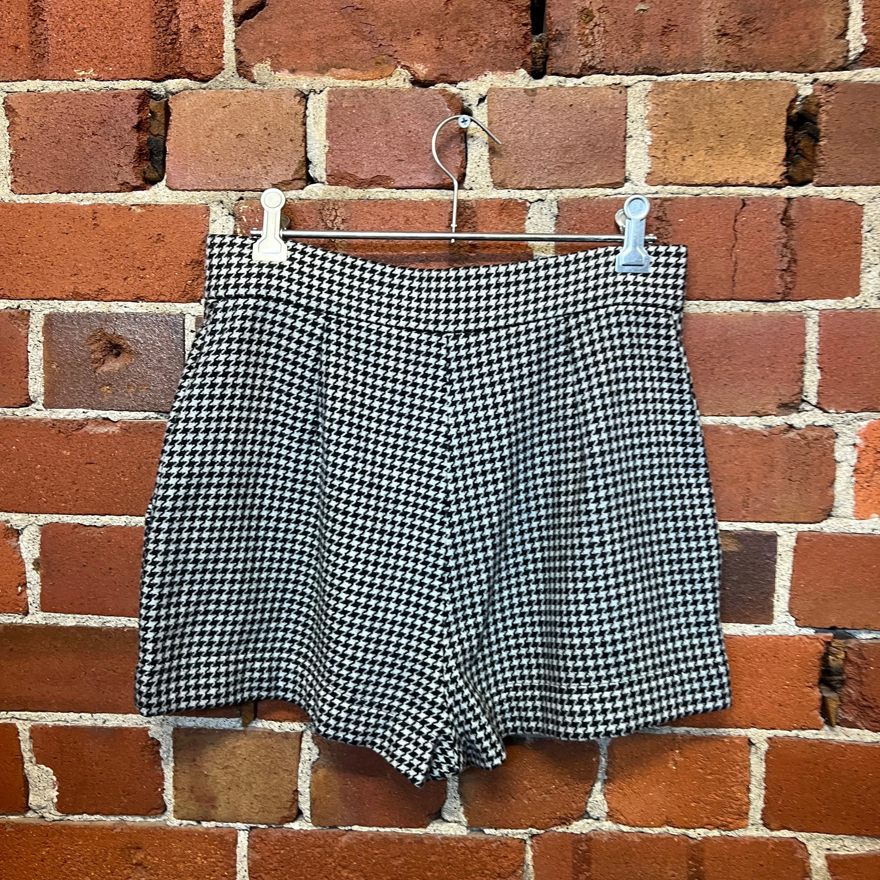 MOSCHINO Cheap n Chic houndstooth wool shorts