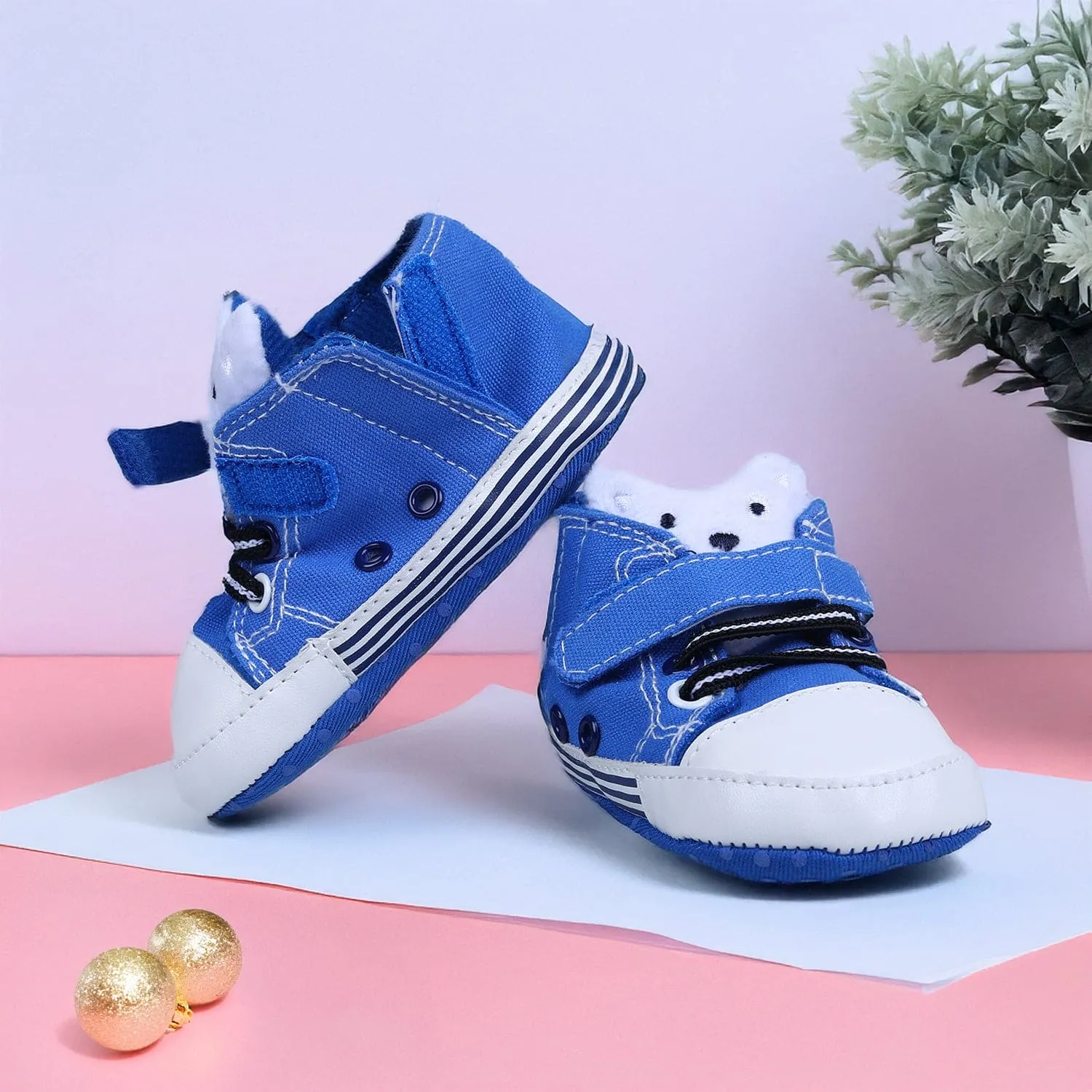 My Buddy Bear Cute And Stylish Comfy Velcro Booties - Blue