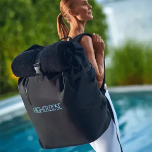 New Large HIGHERDOSE SAUNA BLANKET BAG! Made with recycled ocean plastic! Water Resistant! Does not include Sauna Blanket! This is quite large and can be used for hiking, boating, travel etc Retails $135 