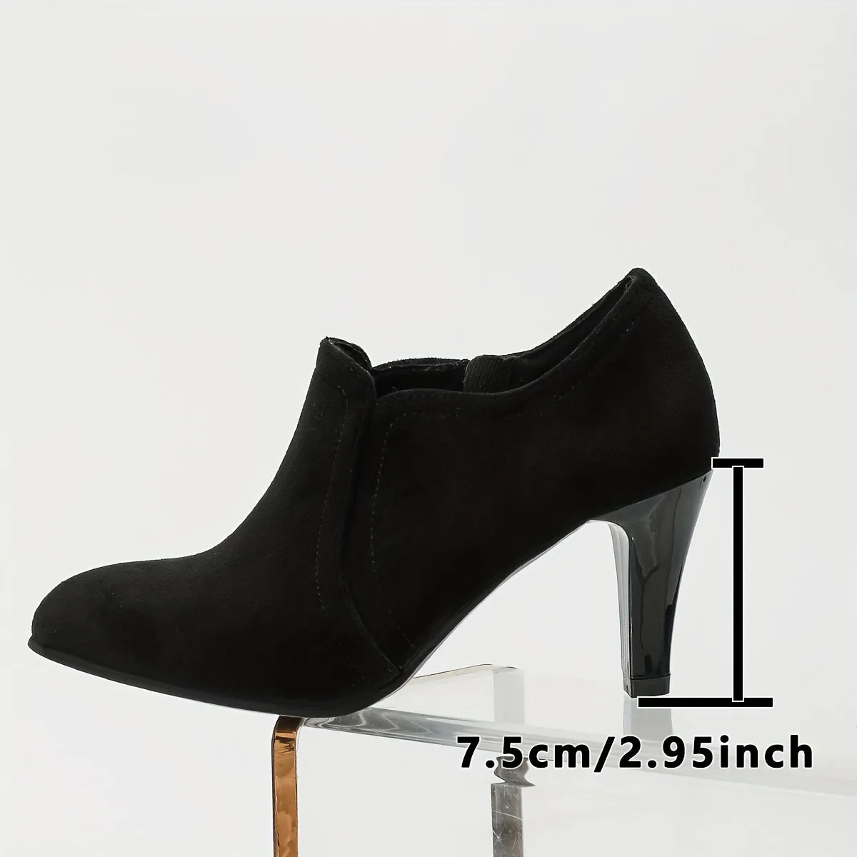 Noiré™ Zip-Up Heeled Booties