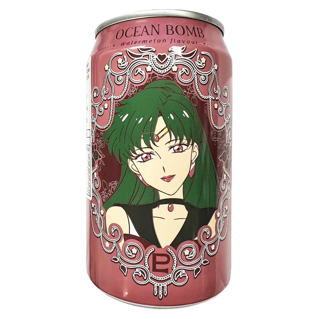 Ocean Bomb & Sailor Moon Watermelon Flavour 330ml ~ 海洋深层气泡水 西瓜风味 330ml
