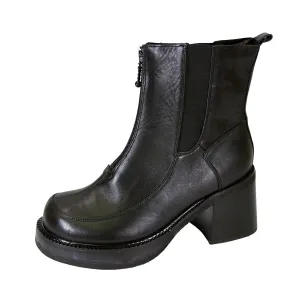 PEERAGE Ronda Women's Wide Width Leather Dress Booties
