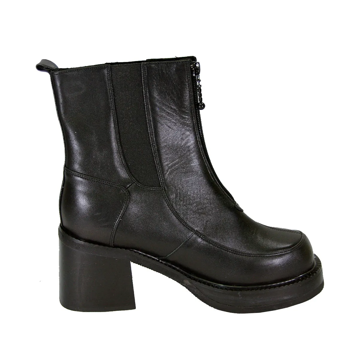 PEERAGE Ronda Women's Wide Width Leather Dress Booties