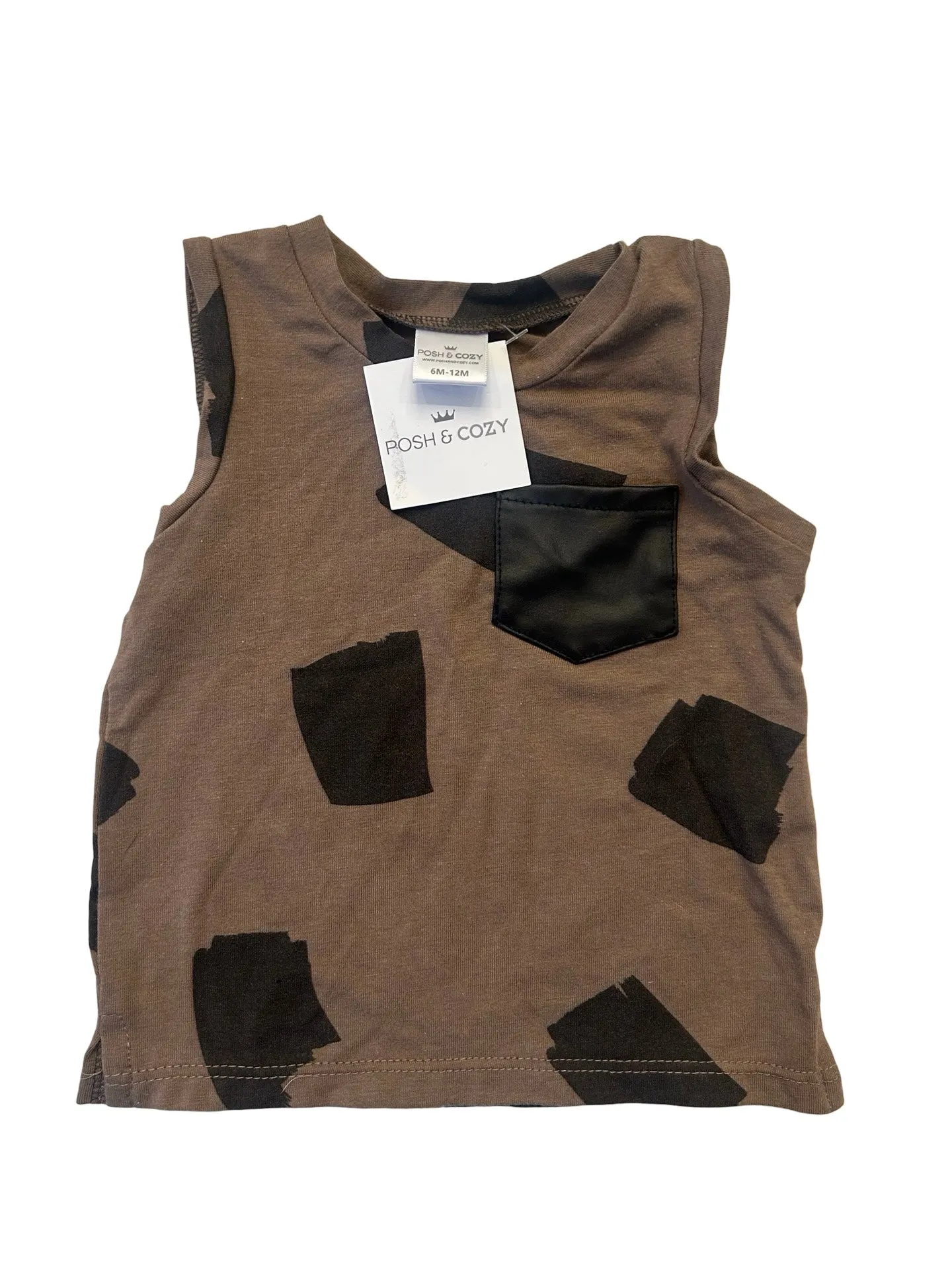 Posh & Cozy top size 6-12m