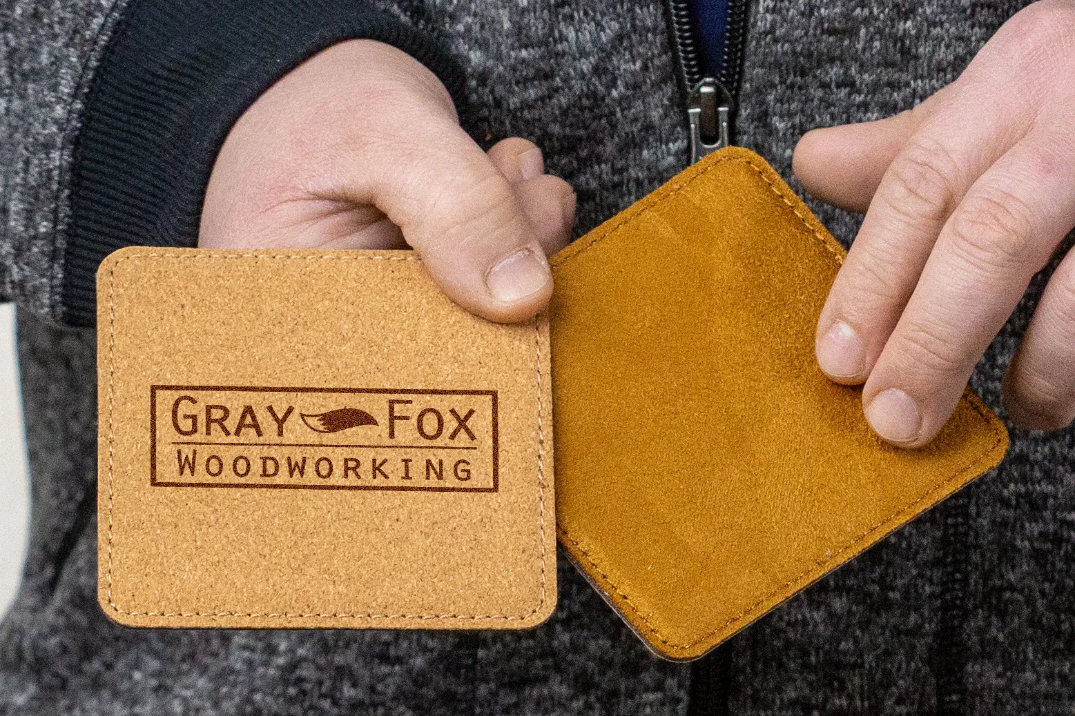 Premium Sewn Cork Coasters - Custom