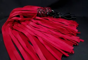 Red  Deerskin Mop Finger Floggers - Made to Order