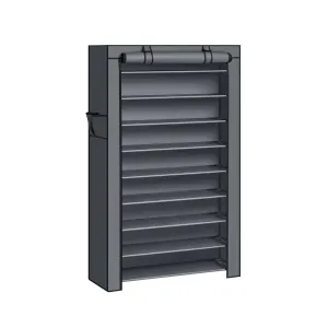 Rootz Shoe Rack Organizer - Footwear Storage - Shoe Stand - Water-Repellent Fabric - 88cm x 28cm x 160cm