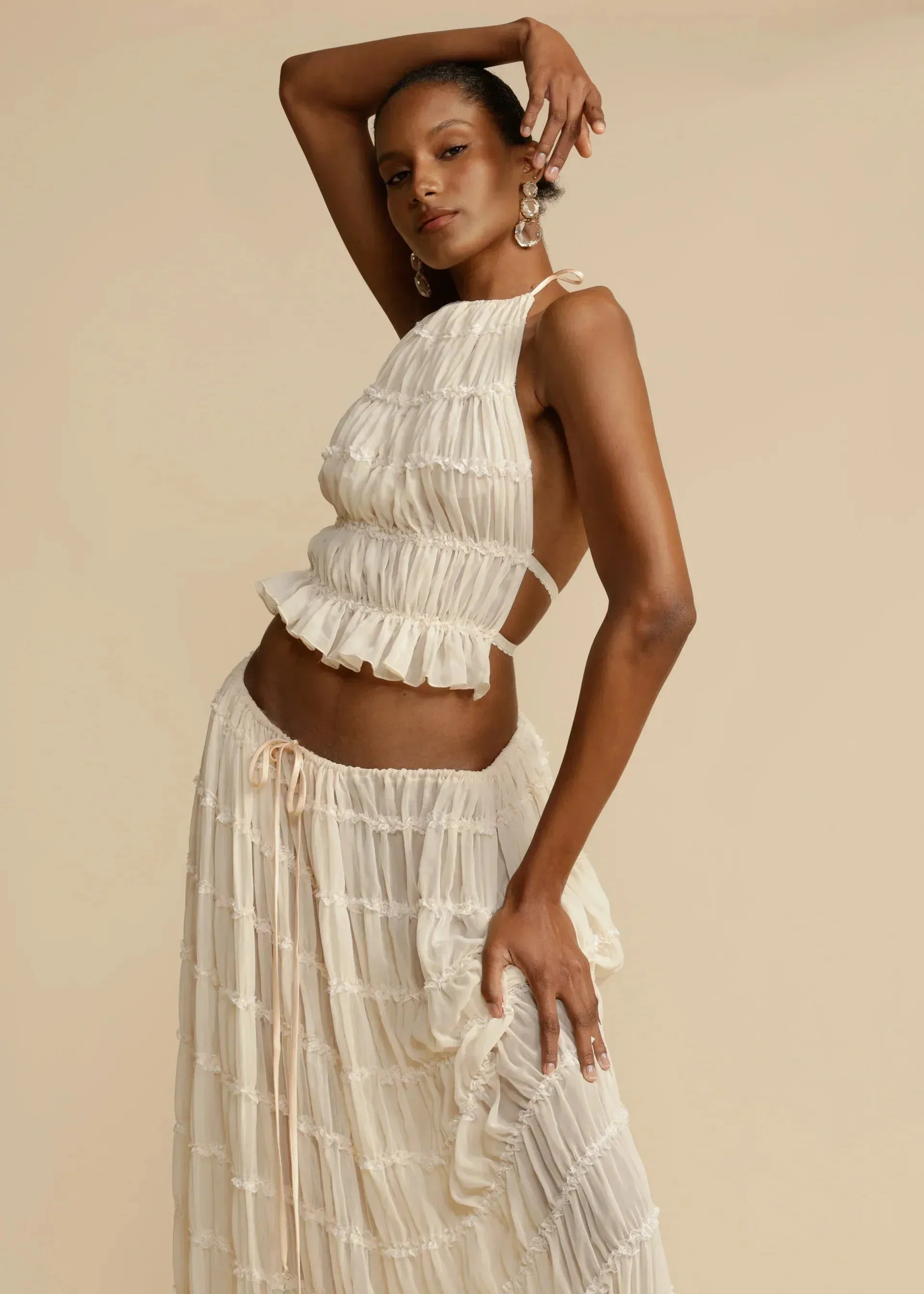Ruffle Texture Two-Piece Set | Lightweight & Breezy | Effortless Chic