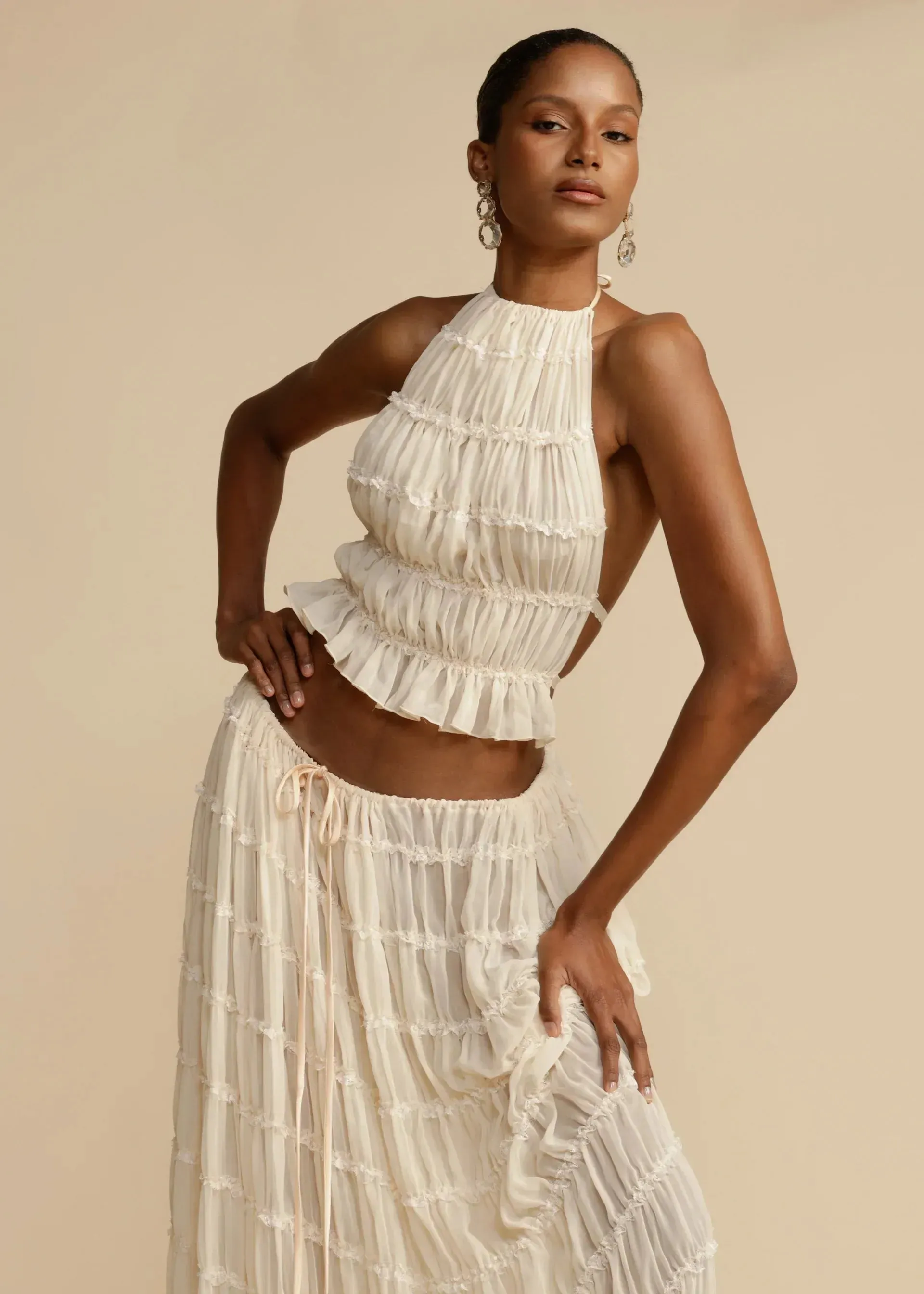 Ruffle Texture Two-Piece Set | Lightweight & Breezy | Effortless Chic