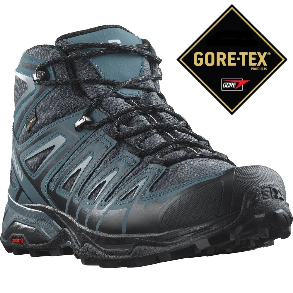 Salomon X Ultra Pioneer Mid GTX Trail Shoes Men's (Ebony Stargazer Quarry)