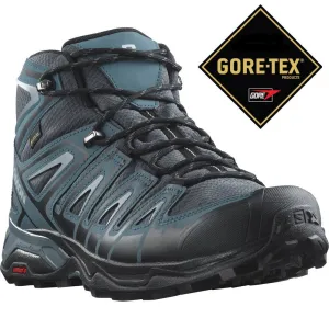 Salomon X Ultra Pioneer Mid GTX Trail Shoes Men's (Ebony Stargazer Quarry)