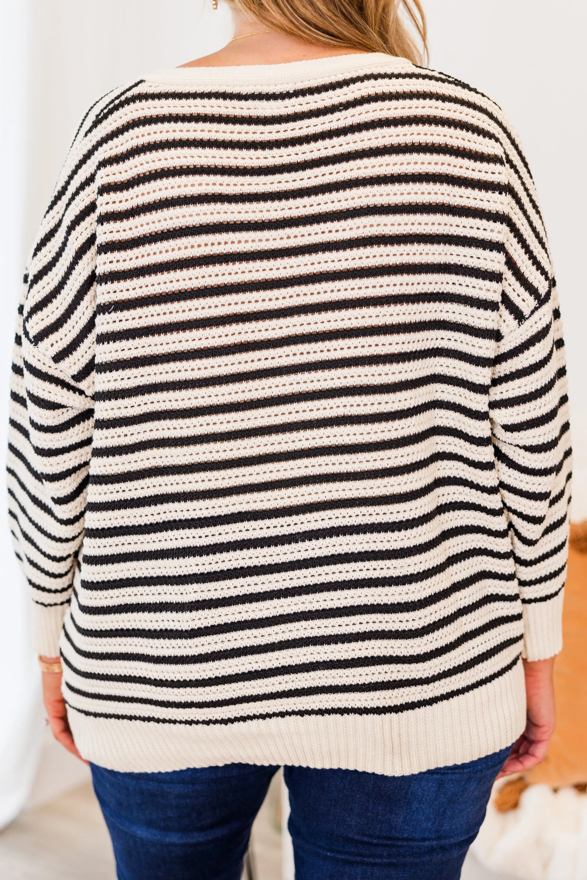 Sandy Shores Cardigan, Black-Natural