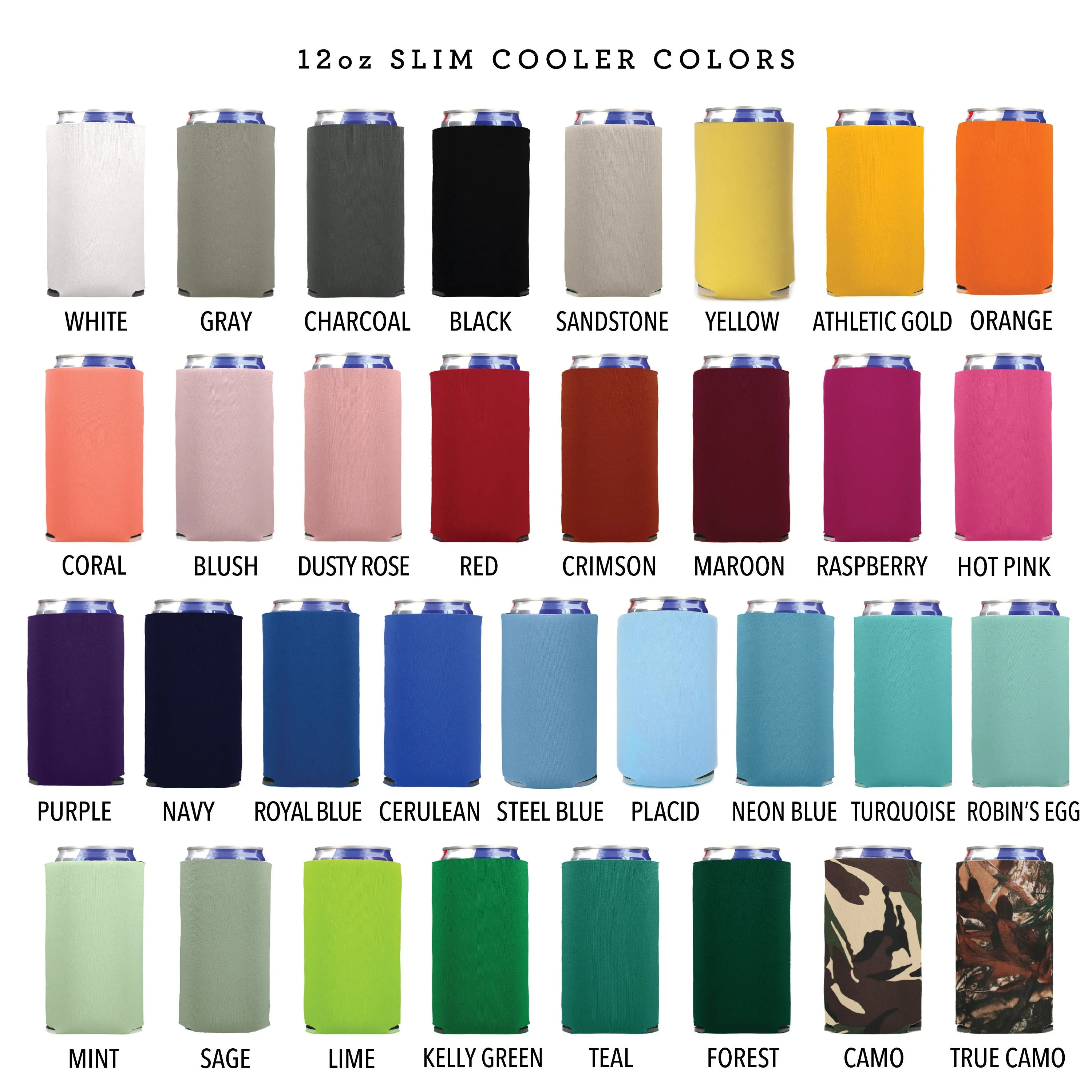 Slim 12oz Wedding Can Cooler #95S - Sip Sip Hooray