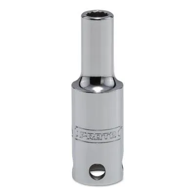 Stanley?? Products Tether-Ready Drive Deep Sockets, 1/2 in Drive, 7/8 in, 1 9/16 in L, 12 Points, 5428-TT