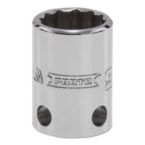 Stanley® Products Tether-Ready Drive Deep Sockets, 3/8 in Drive, 9/16 in, 1 1/8 in L, 12 Points, 5218-TT