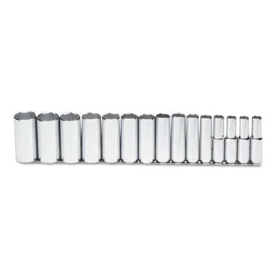 Stanley® Products Torqueplus™ 15 Pc Deep Socket Set, 1/2 in, 6 Point, 54103