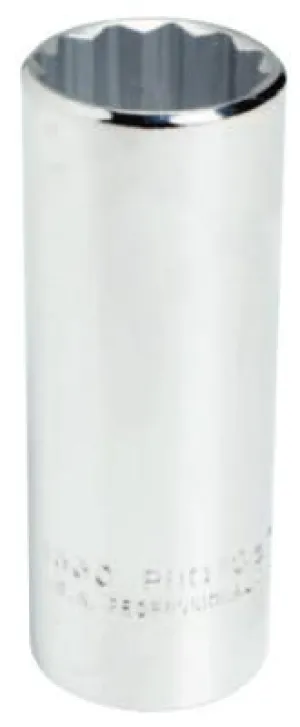 Stanley® Products Torqueplus Deep Sockets, 1/2 in Drive, 1 1/8 in Opening, 12 Points, 5336