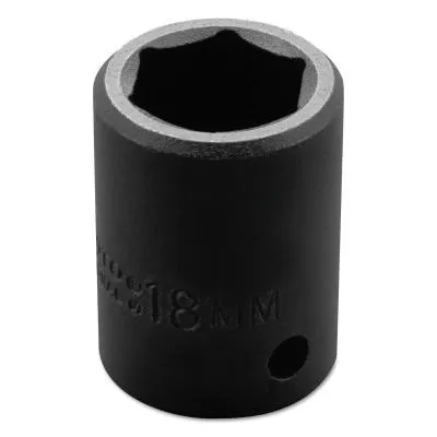 Stanley® Products Torqueplus Metric Impact Sockets 1/2 in, 1/2 in Drive, 18 mm, 6 Points, 7418M