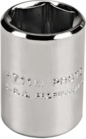 Stanley® Products Torqueplus Metric Sockets 1/4 in, 1/4 in Drive, 15 mm, 6 Points, 4715M