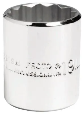 Stanley® Products Torqueplus Metric Sockets 3/8 in, 3/8 in Drive, 9 mm, 12 Points, 5209M