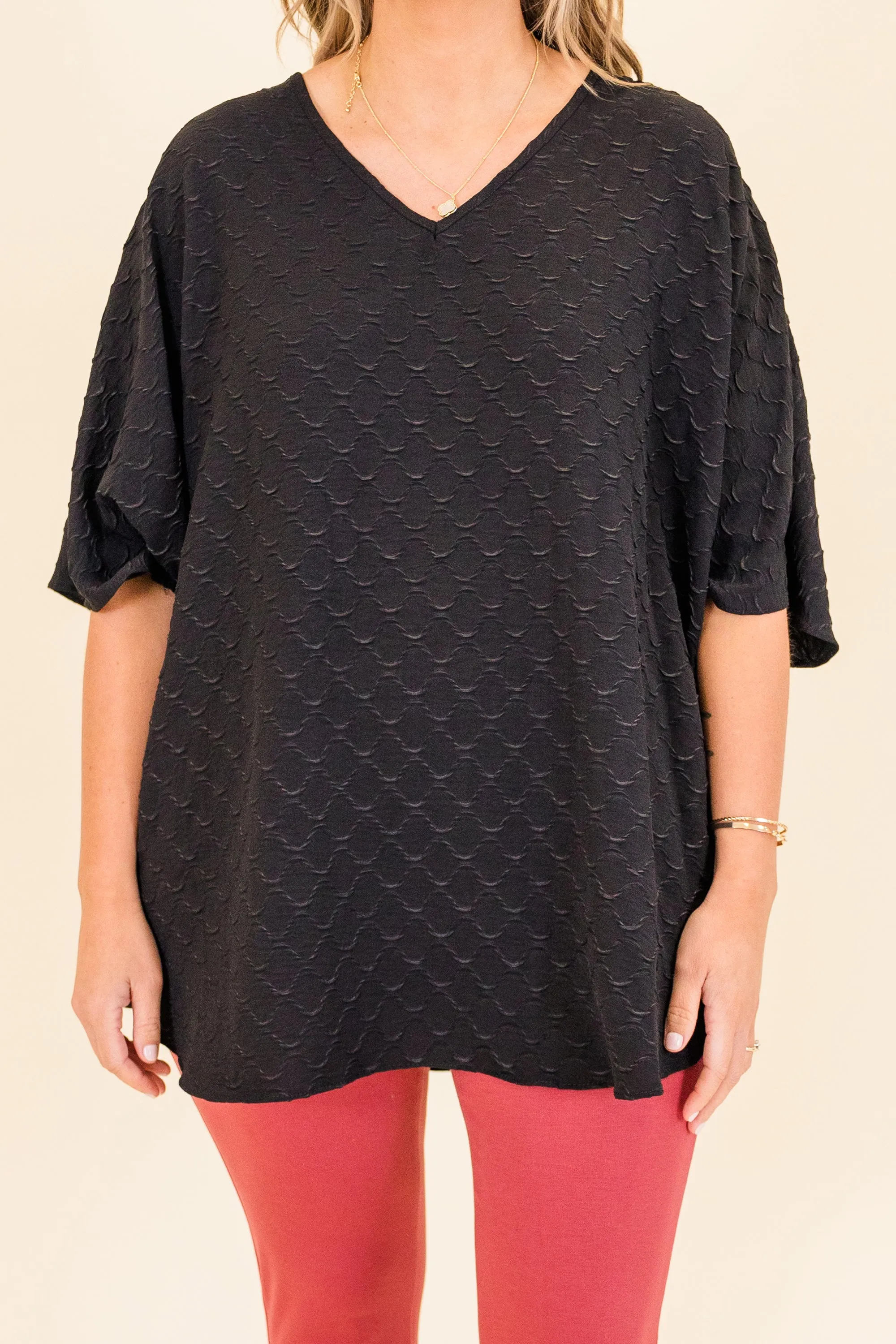Step Into My Heart Top, Black