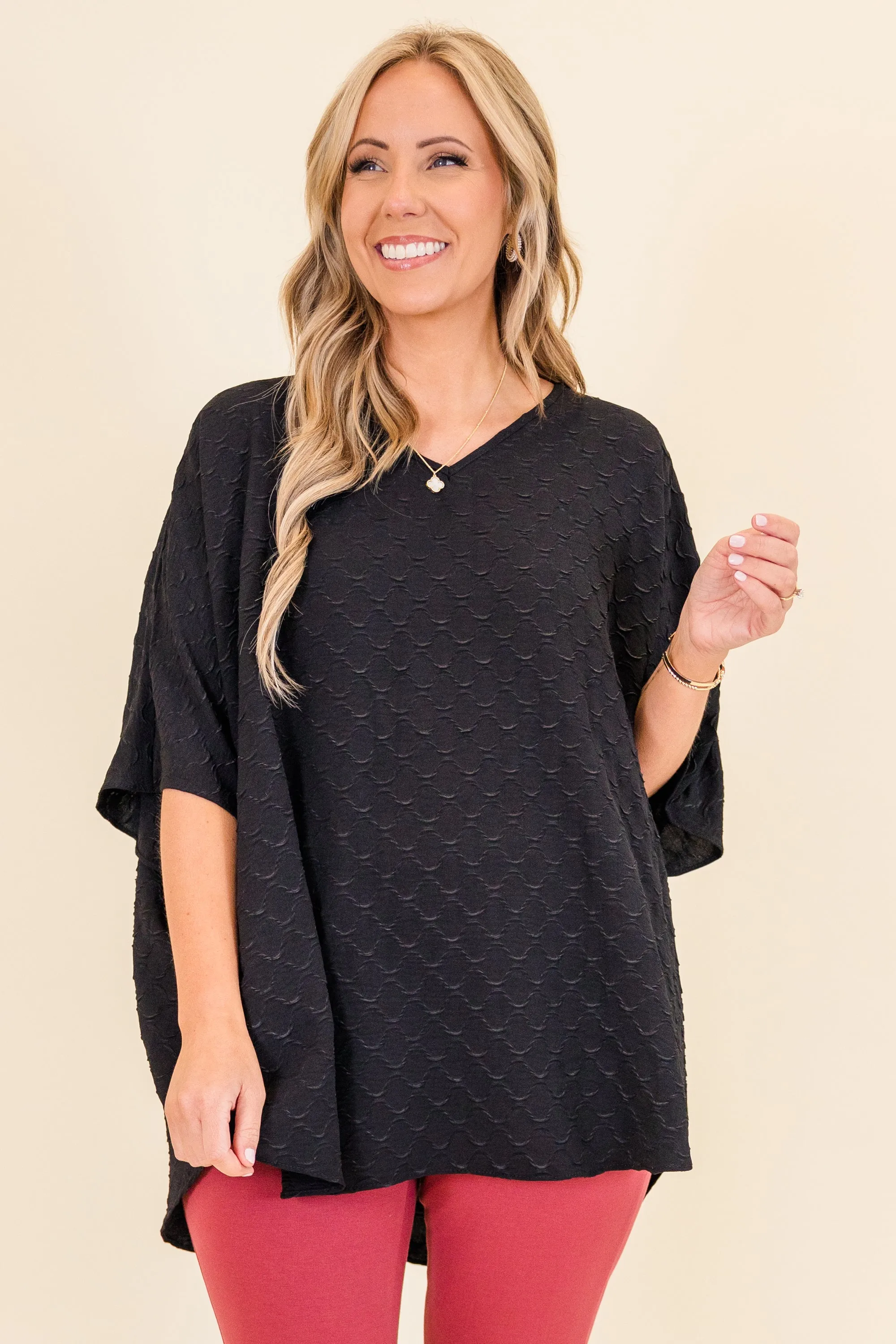 Step Into My Heart Top, Black