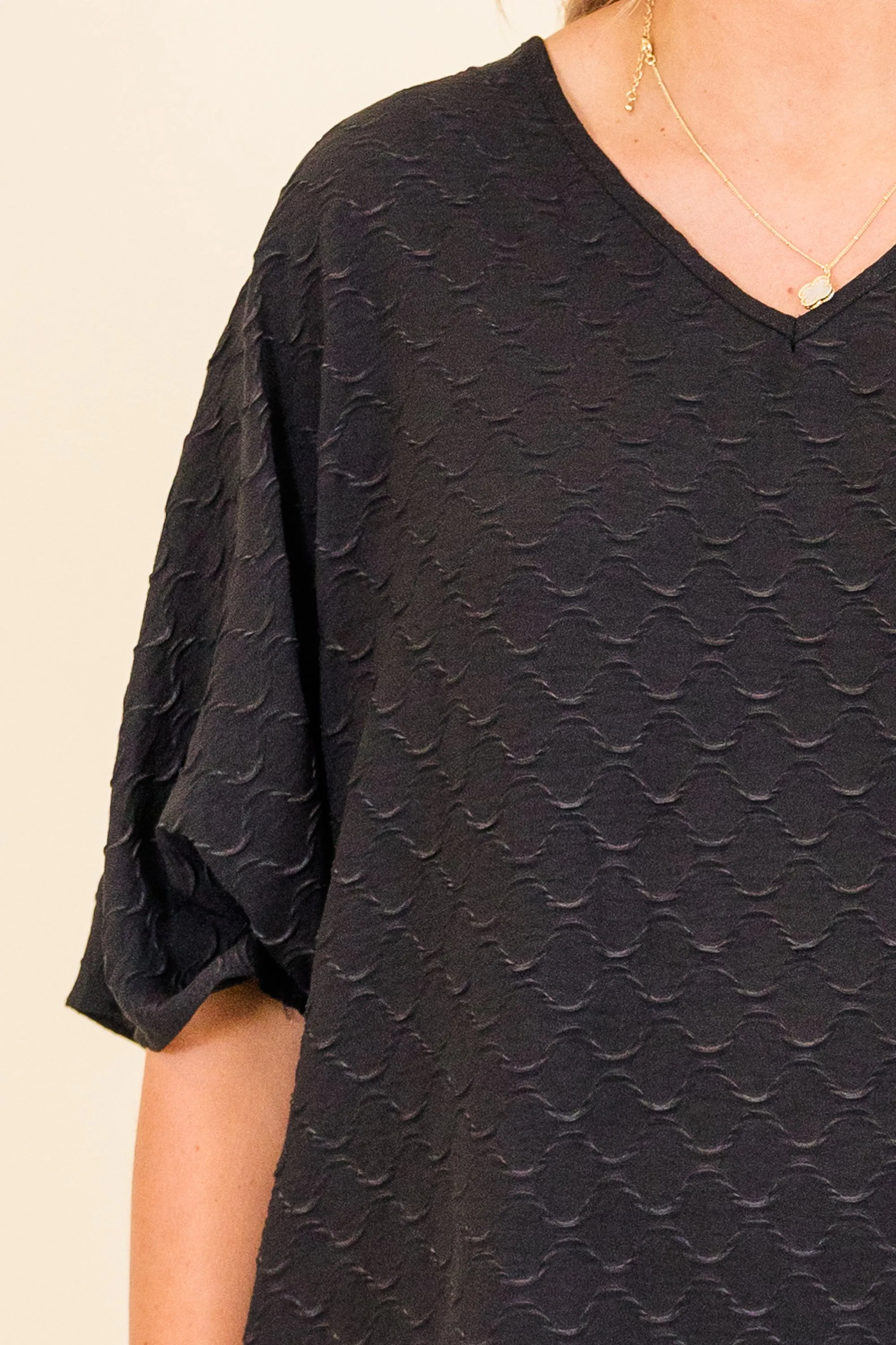 Step Into My Heart Top, Black