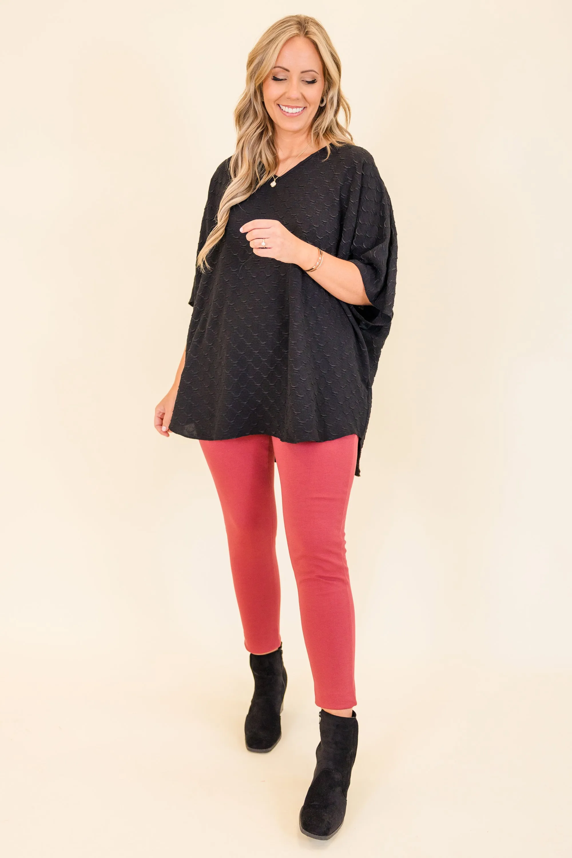Step Into My Heart Top, Black