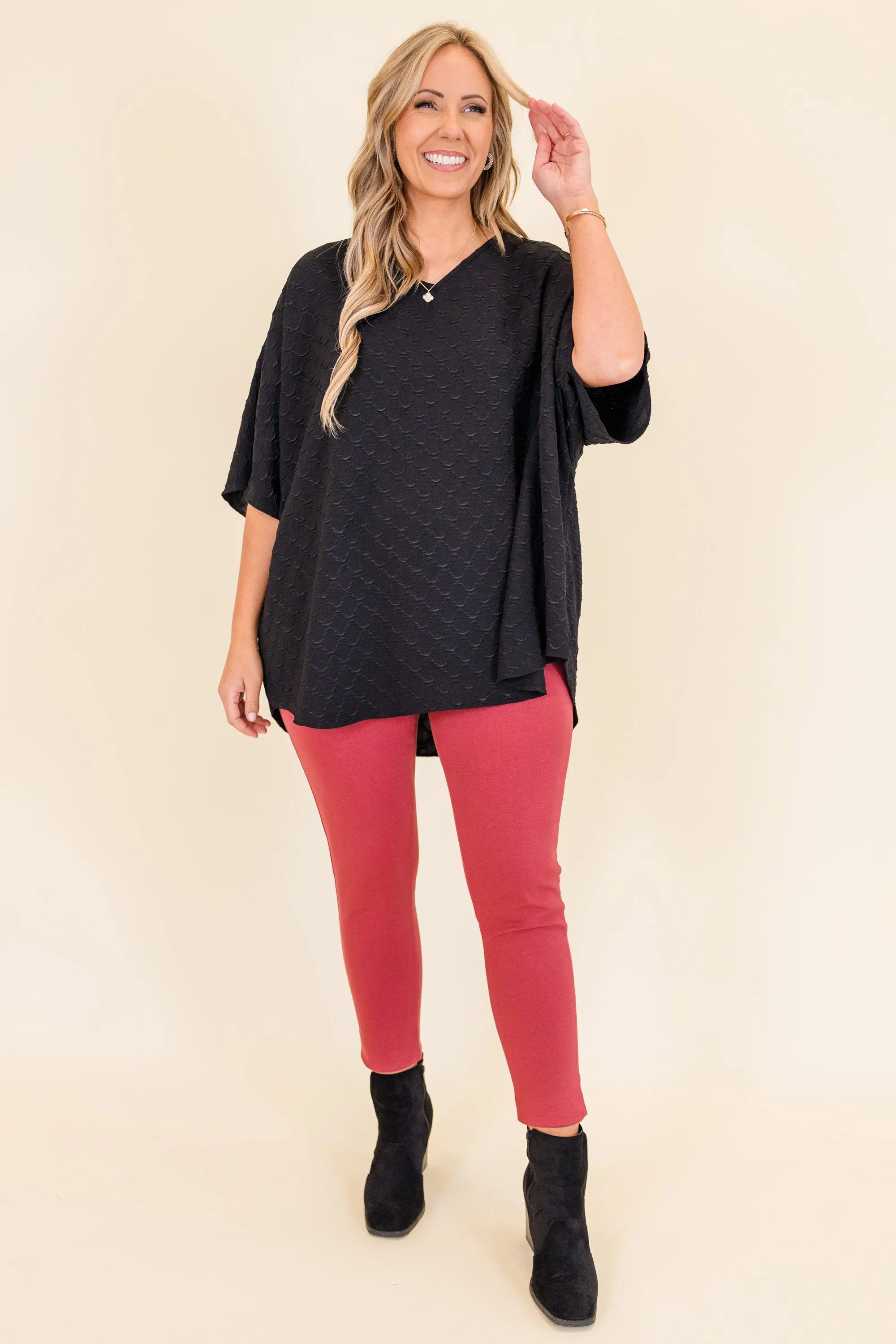 Step Into My Heart Top, Black