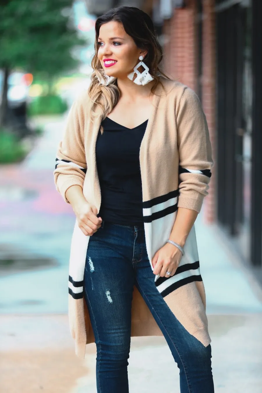 Take Flight Color Block Cardigan