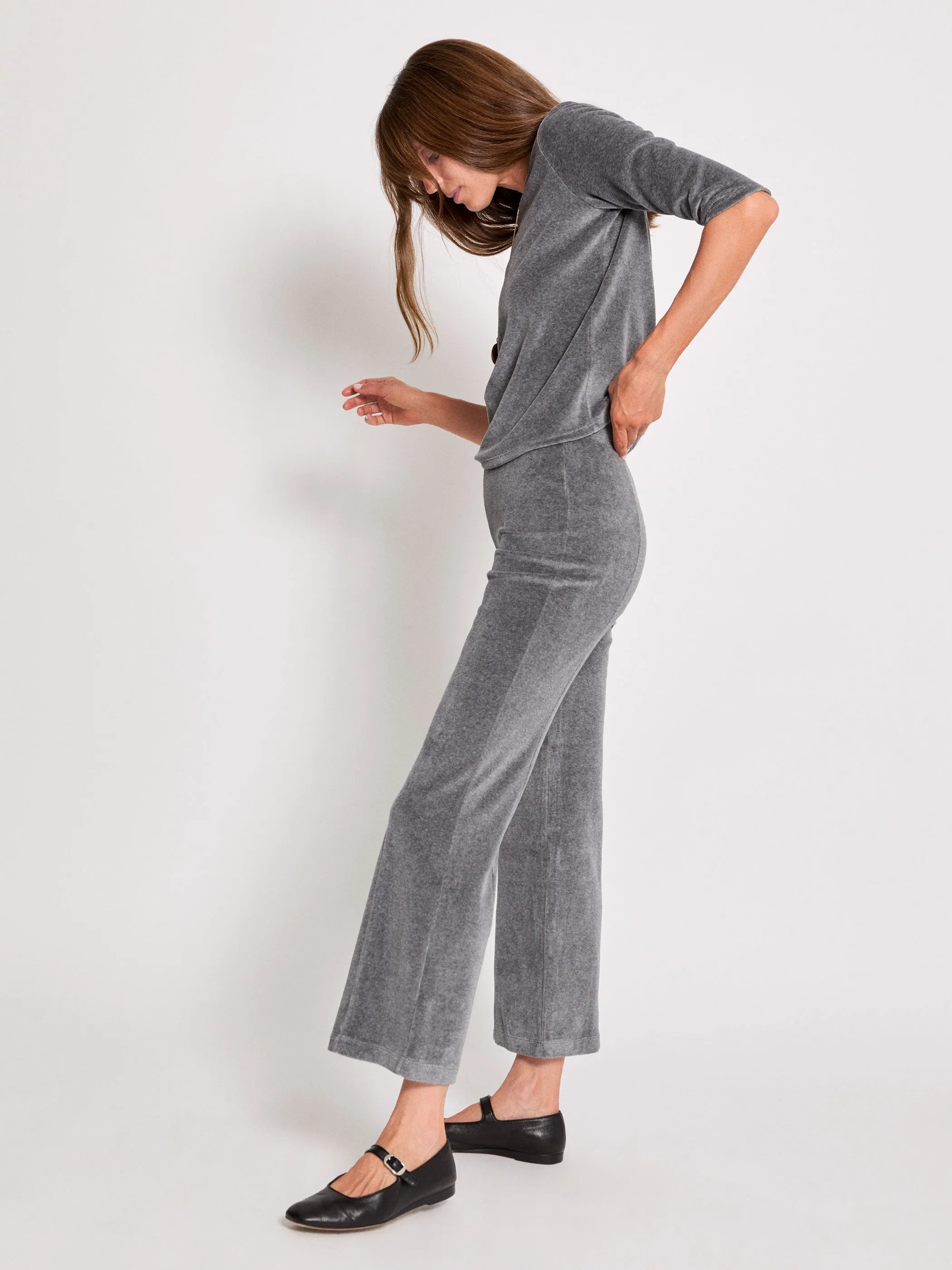 The Fili Kick Flare Pants in Velour
