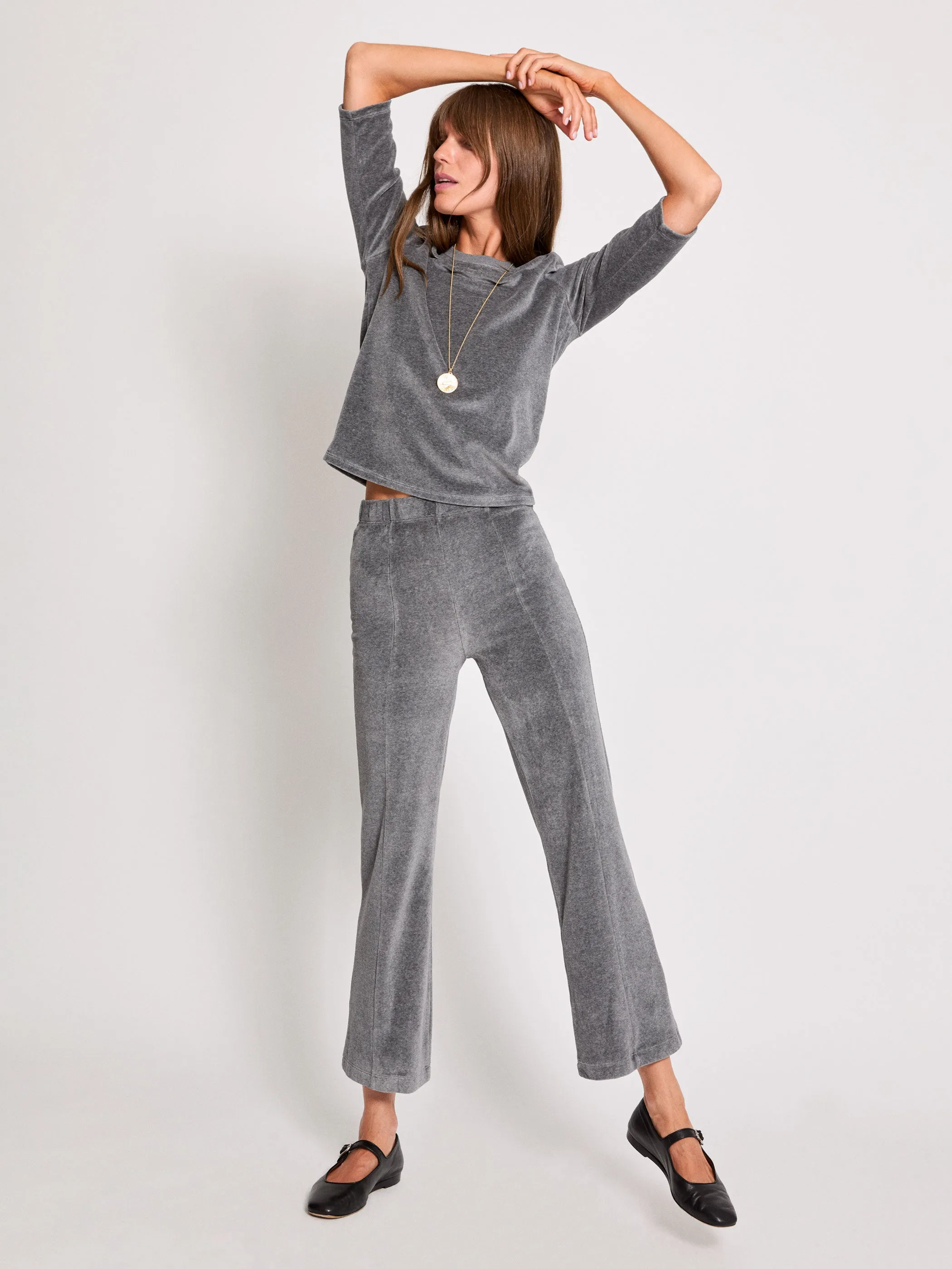 The Fili Kick Flare Pants in Velour