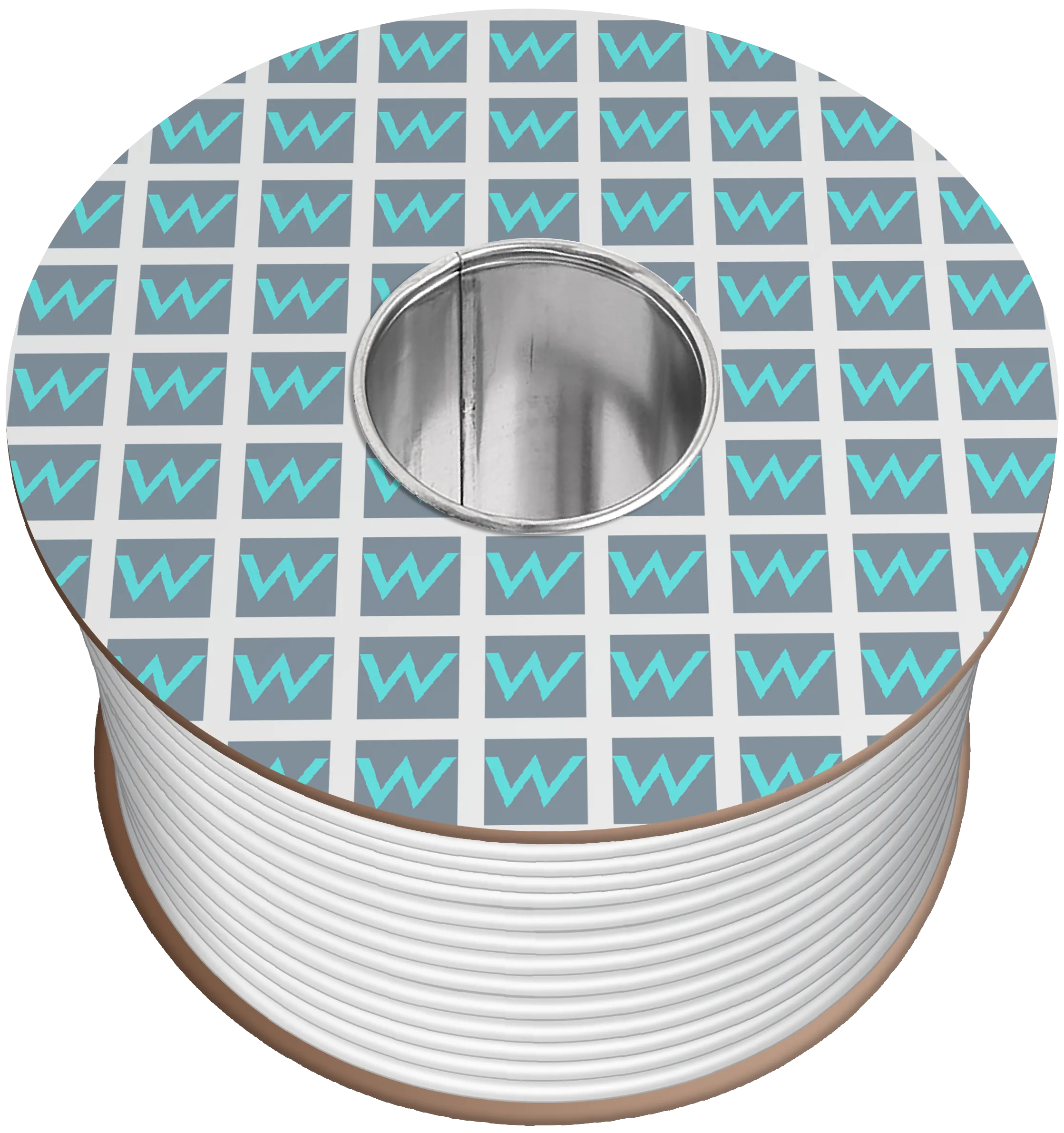 Time 3184Y 4 Core Round Flexible 2.5mm White Cable - 10M