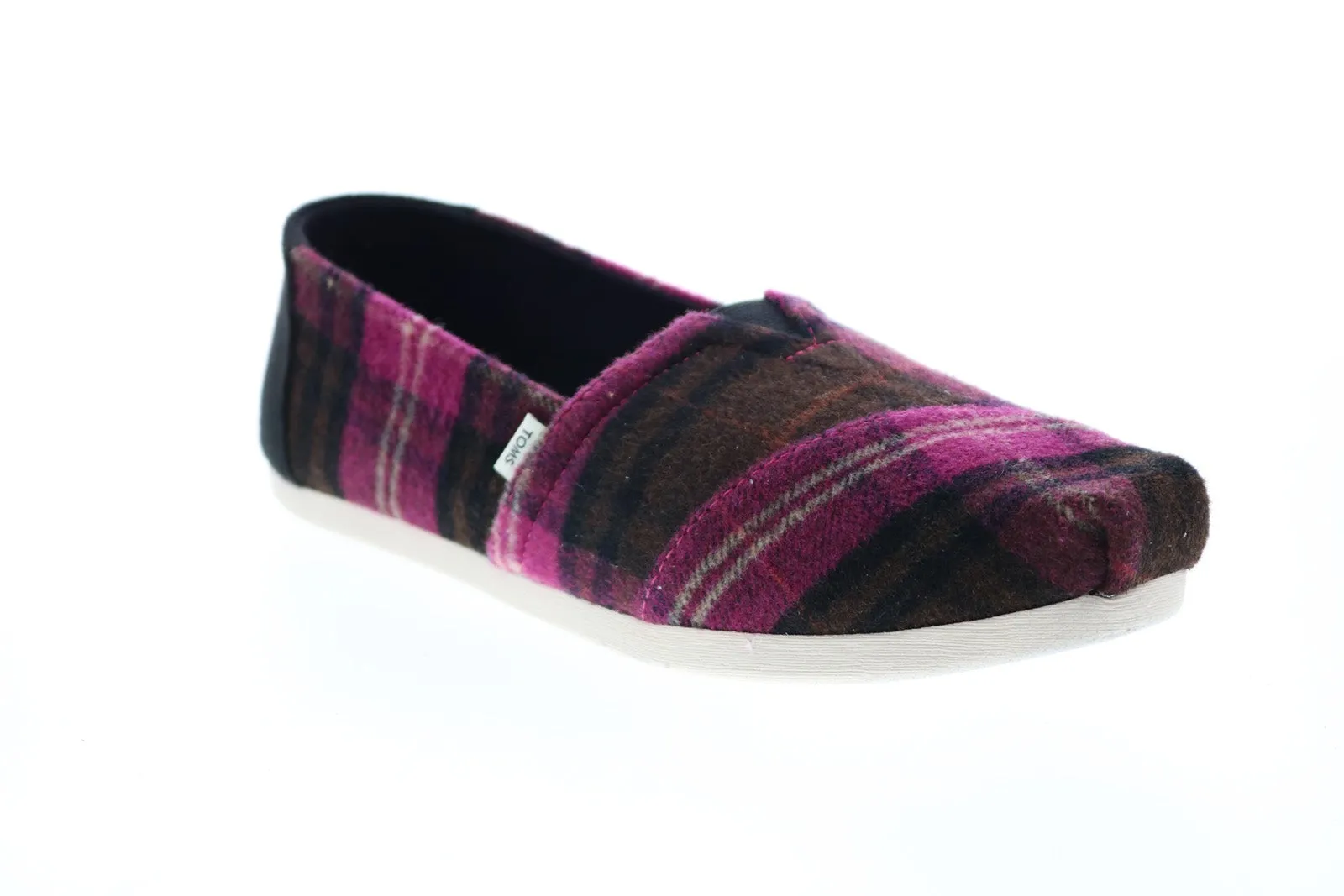 Toms Alpargata 10016039 Womens Pink Canvas Slip On Loafer Flats Shoes