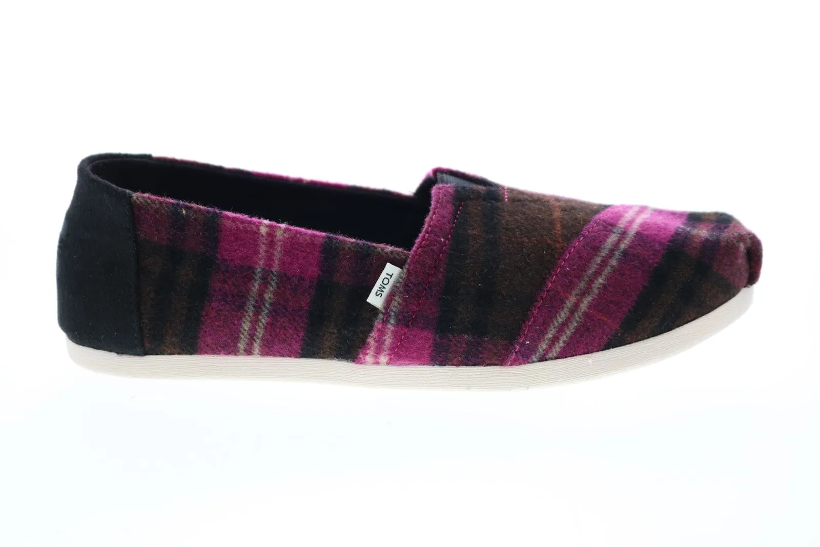 Toms Alpargata 10016039 Womens Pink Canvas Slip On Loafer Flats Shoes
