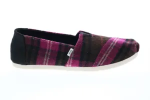 Toms Alpargata 10016039 Womens Pink Canvas Slip On Loafer Flats Shoes