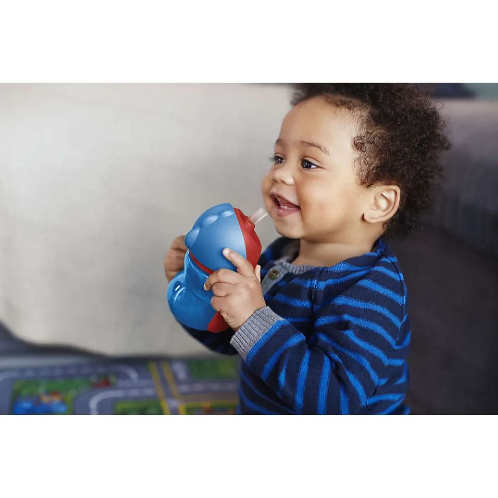 Vaso con bombilla flexible Avent Dino