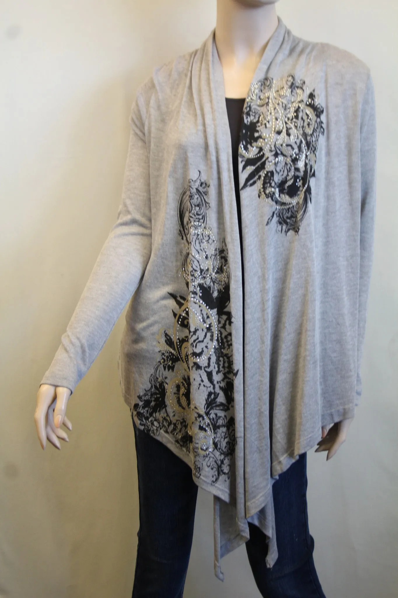 Vocal |  Cardigan Long Sleeve Grey