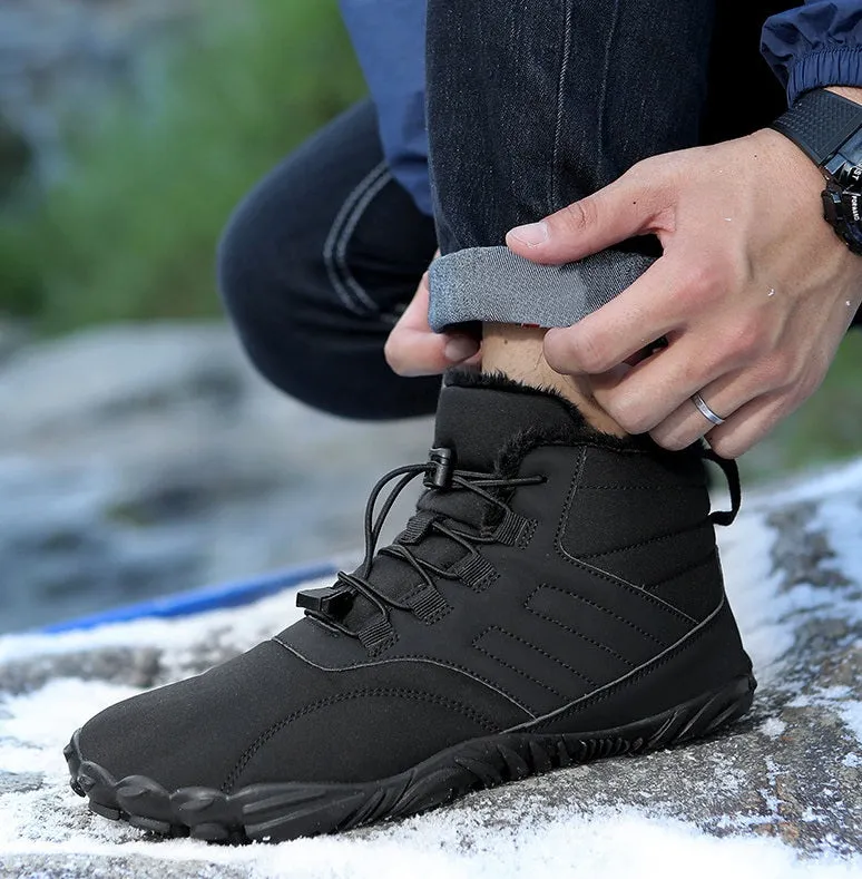 Waterproof and windproof outdoor barefoot boots