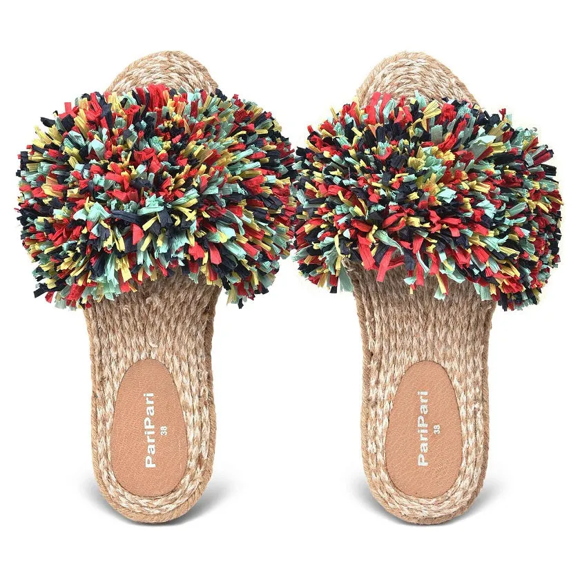 Women Open Toe Rhim Jhim Sandals Multi- Color