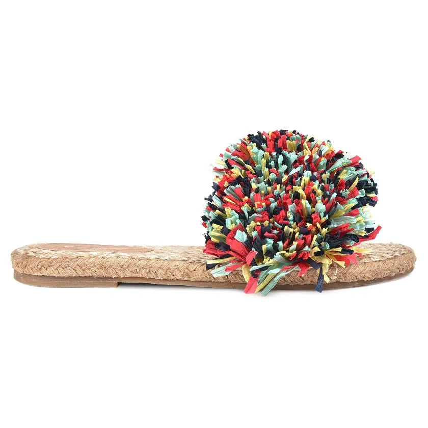 Women Open Toe Rhim Jhim Sandals Multi- Color
