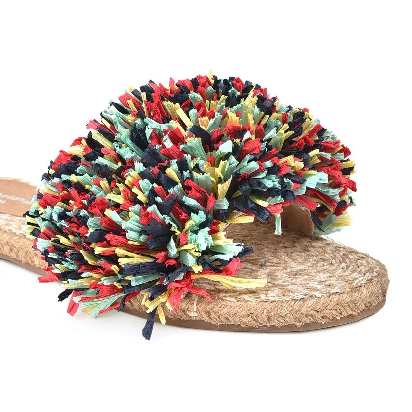 Women Open Toe Rhim Jhim Sandals Multi- Color